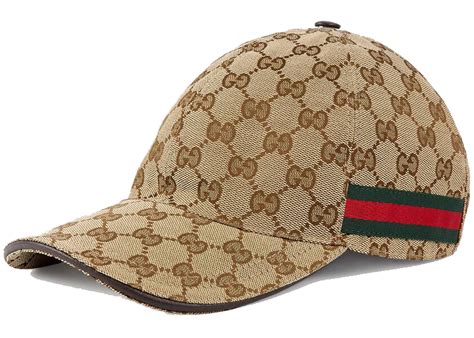 Gucci Original GG Canvas Baseball Hat with Web Beige/Brown